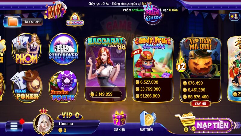 Cổng game RIKVIP siêu hấp dẫn